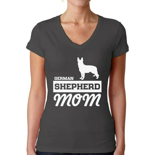 Womens T-Shirts German Shepherd Mom Dog Paw Lover t Shirts Graphics t Shirts 100% Cotton 